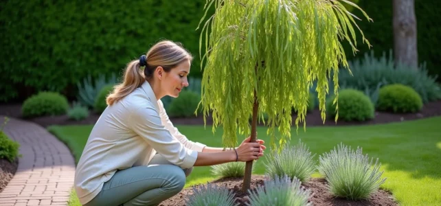 Créer un massif avec saule crevette sur tige : idées d’associations végétales élégantes Créer un massif avec saule crevette sur tige : idées d’associations végétales élégantes